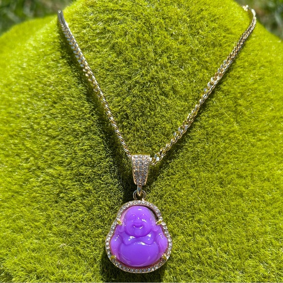 Jewelry Laminated Gold Necklace With Pendant Buddha Poshmark